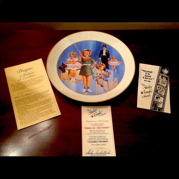 Shirley Temple Stand Up And Cheer Limited Edition Autographed Collector Plate - Picture 9 of 11